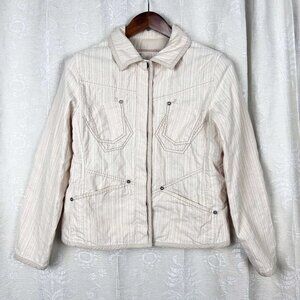 Blue Willi's cream stripe canvas jacket
